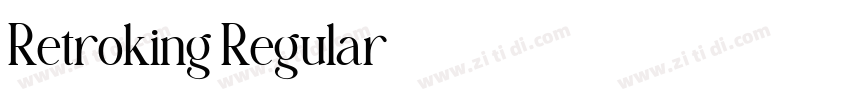 Retroking Regular字体转换 Retroking Regular字体转换